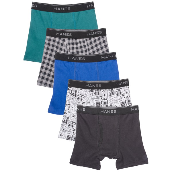Walmart Hanes Boys' Comfort Flex Boxer Briefs Sizes S-XL Same