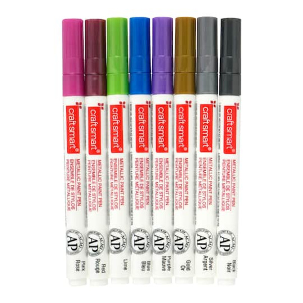 Michaels Craft Smart Color Metallic Fine Line Paint Pen Set Same