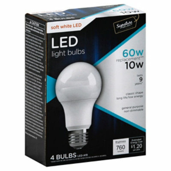Select Light Safeway Signature SELECT Light Bulb, LED, Soft White, 10 Watts Pickup ...