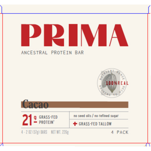 Prima Protein Cacao Ancestral Protein Bars 4 Pack