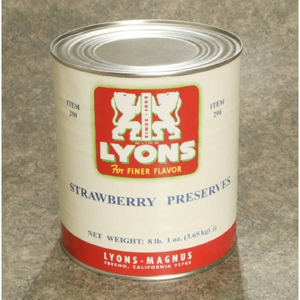 Lyons Magnus - Strawberry Preserves - #10 cans