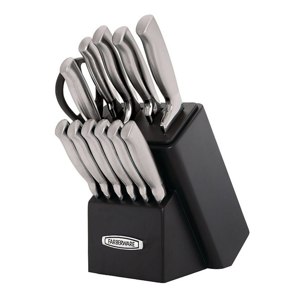 Farberware EdgeKeeper 13-Piece EdgeKeeper Pro Forged Black Block