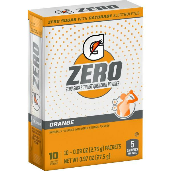 なげる〜ん(2g,5g,10g,25g) Gatorade Zero Sugar Thirst Quencher Powder, Orange Same-Day