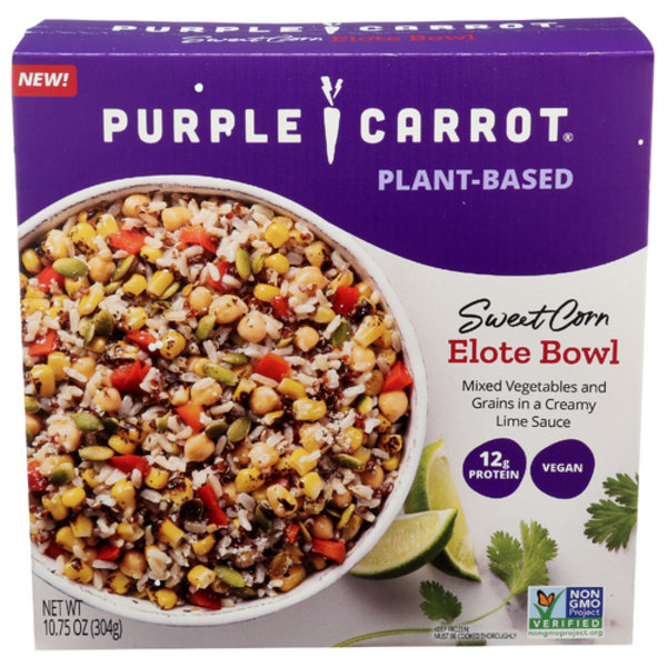 Purple Carrot Sweet Corn Elote Bowl