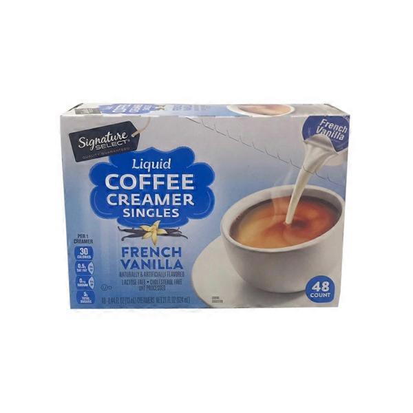 Signature Select French Vanilla Singles Liquid Coffee Creamer (48 ct