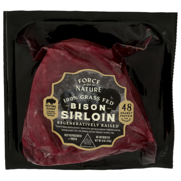 Force Of Nature Meats Grass Fed Bison Sirloin