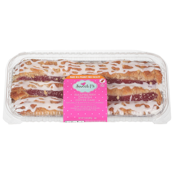 Sweet P's Tender Raspberry Danish Coffee Cake Pastry With Raspberry ...