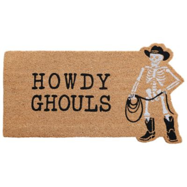 Red Shed Howdy Ghouls Coir Halloween Door Mat, 18 x 32in.