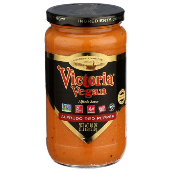 Victoria Roasted Pepper Vegan Alfredo Sauce Same-Day Delivery or