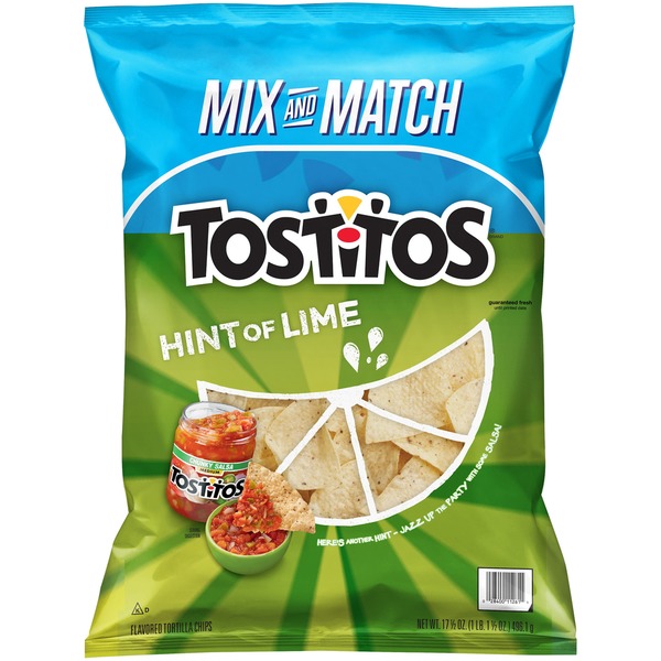 Tostitos Hint of Lime Tortilla Chips (17.5 oz) Instacart