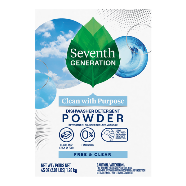 Seventh Generation Free & Clear Dishwasher Detergent Powder