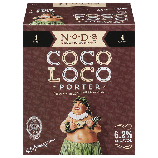 NoDa Brewing Company Beer, Porter, Coco Loco, 4 Pack Same-Day
