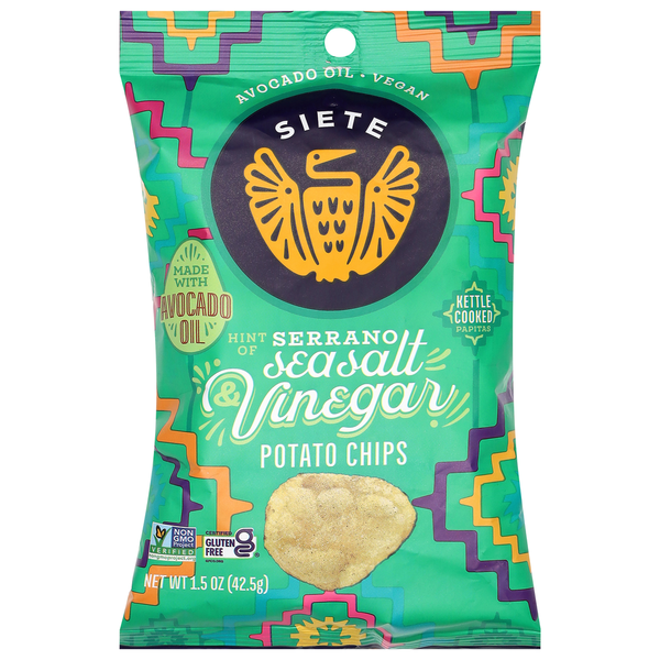 Siete Hint of Serrano Sea Salt Vinegar Potato Chips