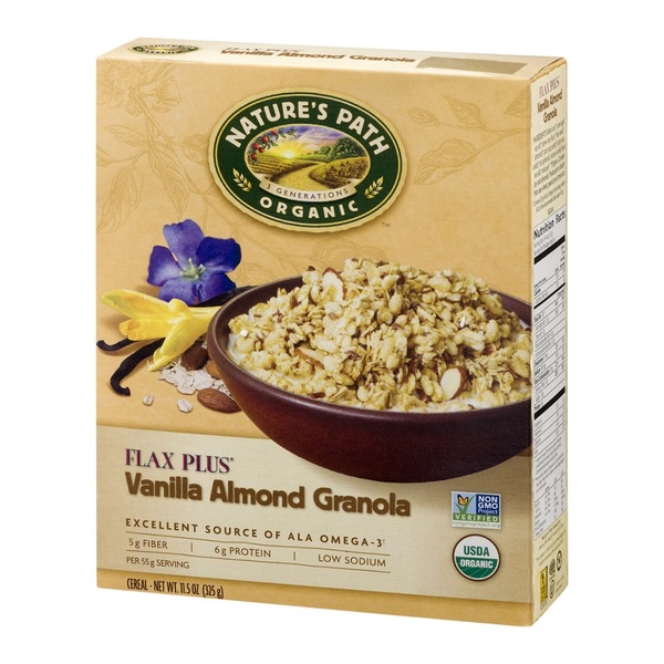 Nature's Path Organic Flax Plus Vanilla Almond Granola Cereal from HE