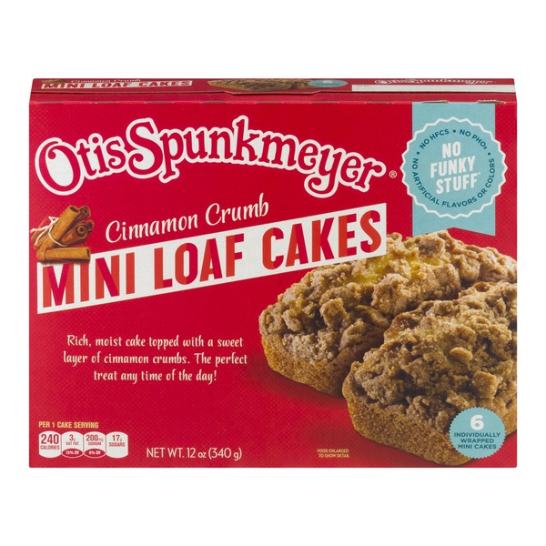 Otis Spunkmeyer Mini Loaf Cakes Cinnamon Crumb 6 CT (2 oz) from
