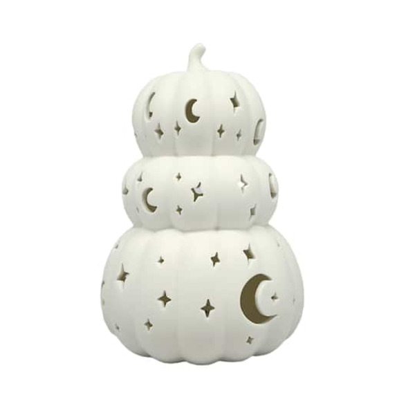 Make Market DIY Ceramic LED Celestial Pumpkin Stack Décor