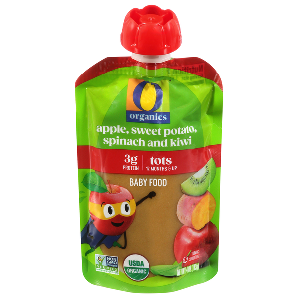 O Organics Tots (12 Months & Up) Apple Sweet Potato Spinach and Kiwi Baby Food