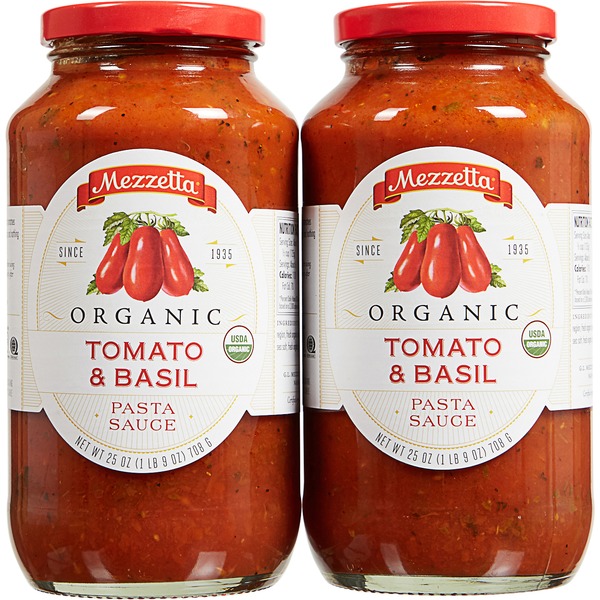Mezzetta Organic Pasta Sauce Tomato & Basil (25 oz) from Costco Instacart