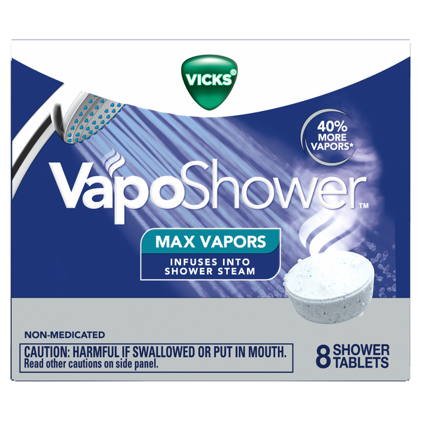 Vicks VapoShower Max Vapors, 8 Shower Tablets Same-Day Delivery