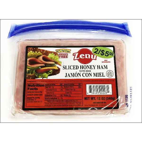 Hamページ Zenú Pp Sliced Honey Ham Same-Day Delivery | Food Bazaar
