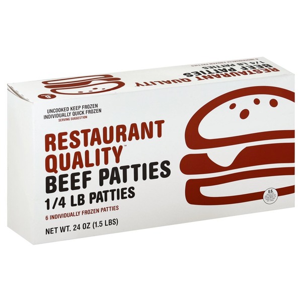 Holten Meats Beef Patties, Restaurant Quality, 1/4 lb (6 each) Instacart