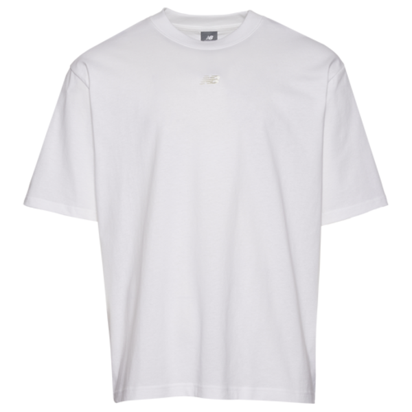 New Balance Men's Oversized Center Chest Emblem Tonal T-Shirt, XXL - White