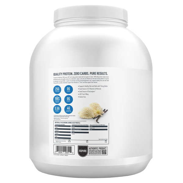 Enlarge Alternative view of Protein & Meal Replacements Isopure Zero Carb Whey Protein Powder, Simply Vanilla, 3.4lb (opens in a new tab)