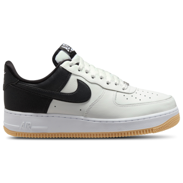 Nike Men's Air Force 1 '07 LV8 Running Shoes, Size 9 - Black/Summit White/Metallic Silver