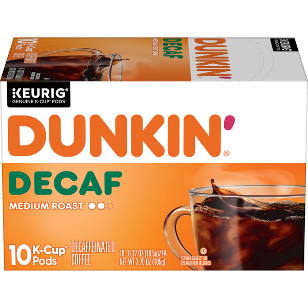 Dunkin' Decaf Medium Roast Coffee K-Cup Pods