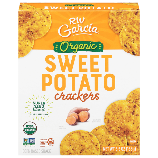 RW Garcia Organic Sweet Potato Crackers Same-Day Delivery or
