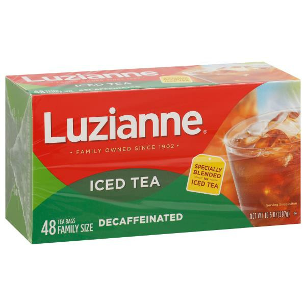 Publix Luzianne Decaffeinated Special Blend Iced Tea, Family Size Tea