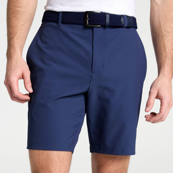 Walter Hagen Men's Performance 11 PureFlex Textured Short, Size 34 - Mid Blue/Navy