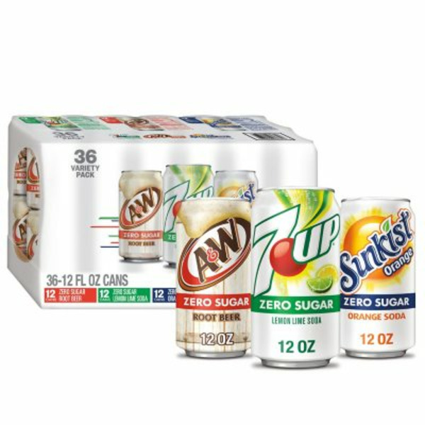 その他 soda 7UP 7UP Sunkist and A&W Zero Sugar Soda Variety Pack Same-Day