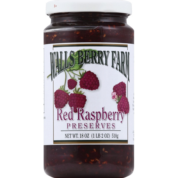 Walls Berry Farm Red Raspberry Preserves Same-Day Delivery or Pickup ...