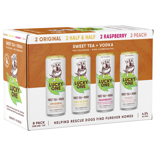 Lucky One Sweet Tea and Vodka Variety Pack Same-Day Delivery