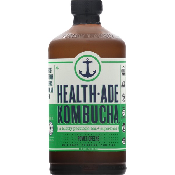 Health Ade Kombucha, Power Greens (16 oz) from Sprouts Farmers Market
