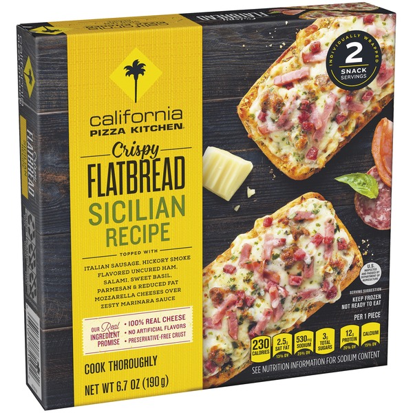 California Pizza Kitchen Crispy Flatbread Sicilian Recipe Pizza