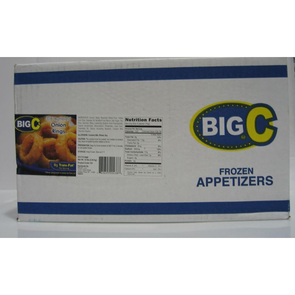 Frozen Big C - Battered Onion Rings - 4/2.5 lb