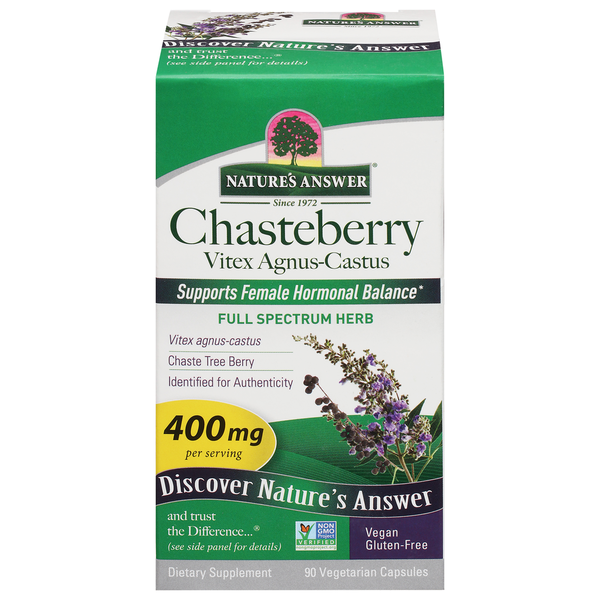 Nature's Answer Chasteberry, 400 mg, Vegetarian Capsules Same-Day Delivery  or Pickup | Earth Fare Market
