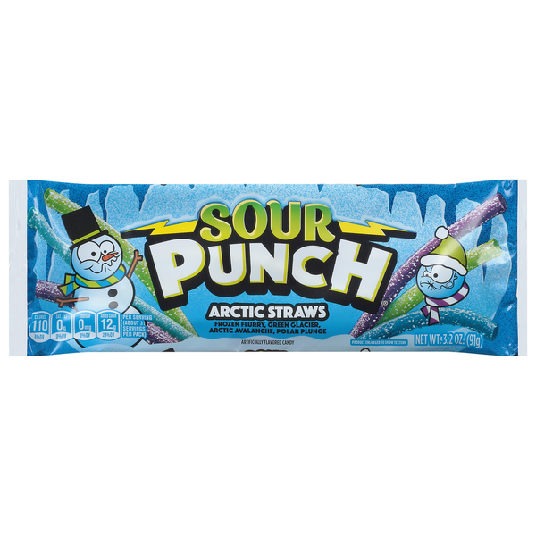 Sour Punch Candy, Assorted, Arctic Straws Same-Day Delivery or