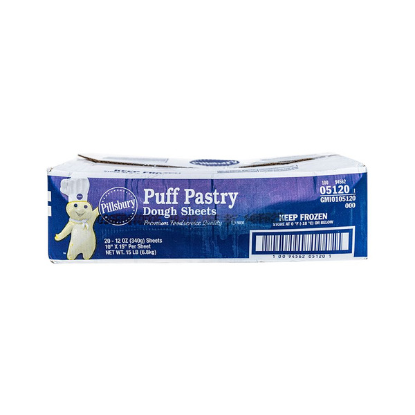 Pillsbury(TM) Frozen Puff Pastry Dough Sheet (20ct) 10" x 15"