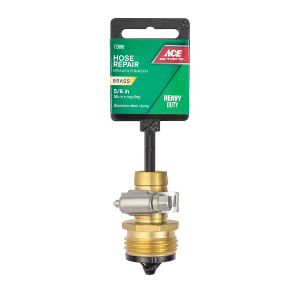 ACE 5/8" x 3/4" MHT Garden Hose Brass Threaded Hose Coupler