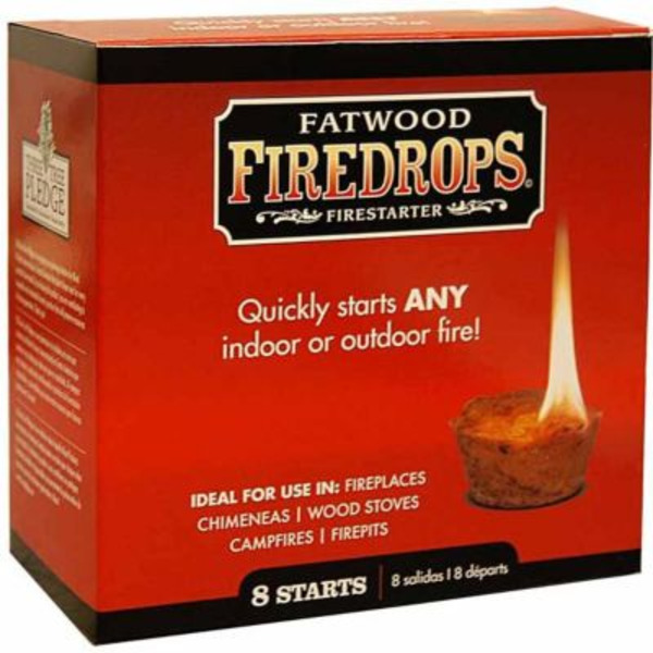 Wood Products International Fatwood Firedrops Fire Starters, 8 pk.