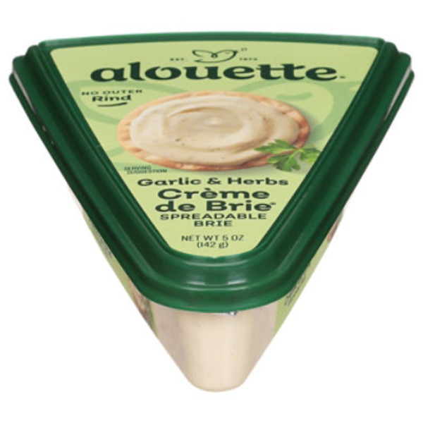 Alouette Brie Spread, Delectable, Garlic & Herbs