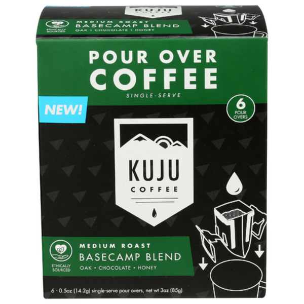 Kuju Coffee Basecamp Blend Medium Roast Pour Over Coffee Singles 6