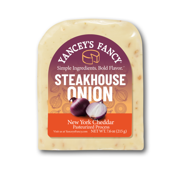 Yancey's Fancy Cheese, Pasteurized Process, Steakhouse Onion Aged Cheddar