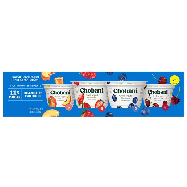 Fruit on the Bottom Non-Fat Greek Yogurt,  20 x 5.3 oz