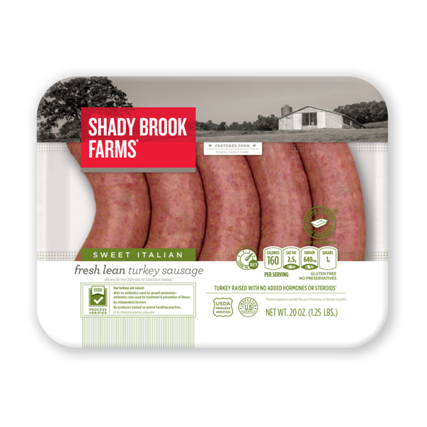 Shady Brook Farms Fresh Sweet Italian Turkey Sausage (1.25 lb) from