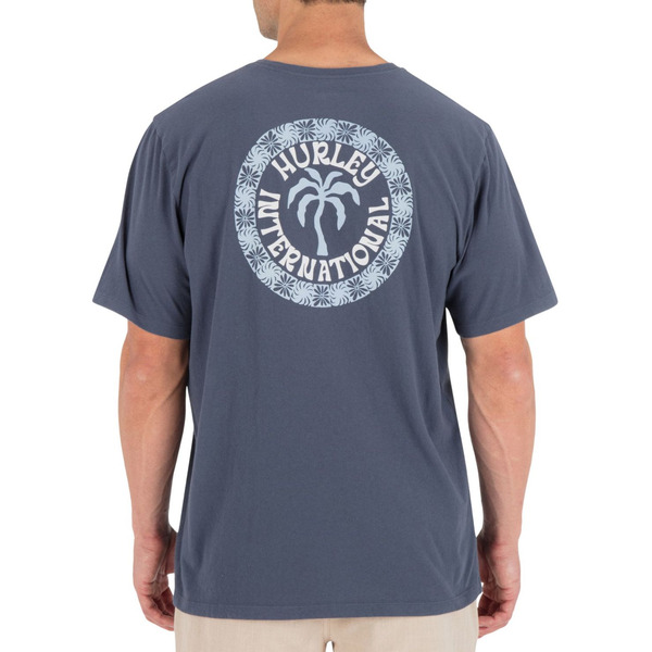 Hurley Men's Palm Short Sleeve Shirt, L - Monsoon