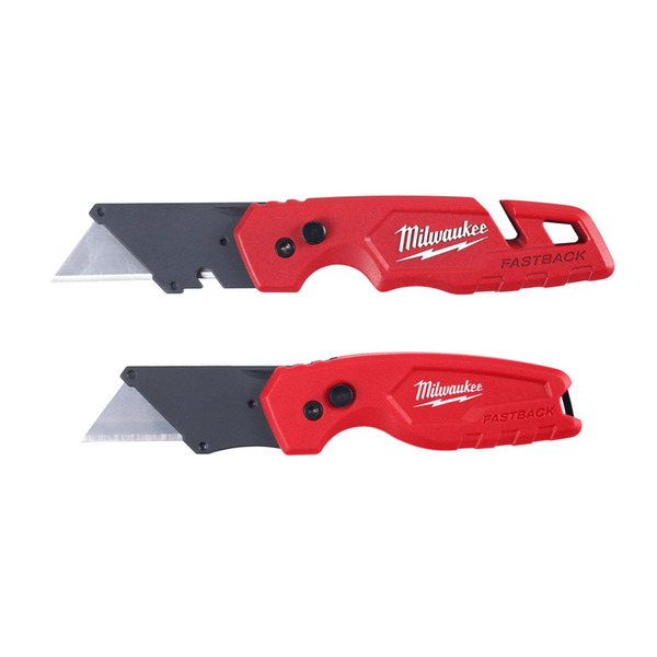 Milwaukee Tools Red Fastback Folding Utility Knife Set